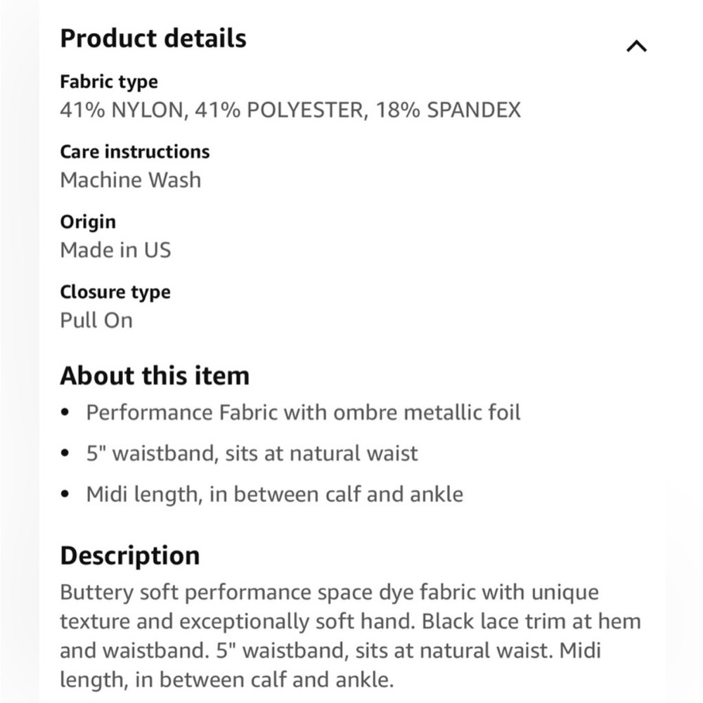 Beyond Yoga Alloy Ombré Sport Flex leggings, size small - Picture 2 of 10